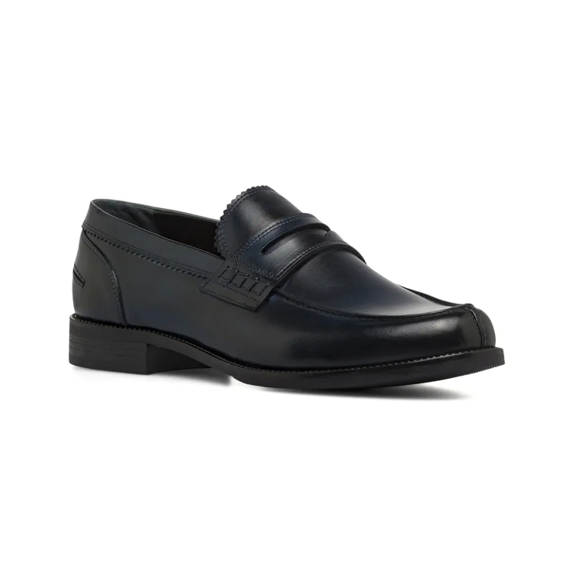 Mocassini Penny Loafer in palle da uomo blu La Cuoieria