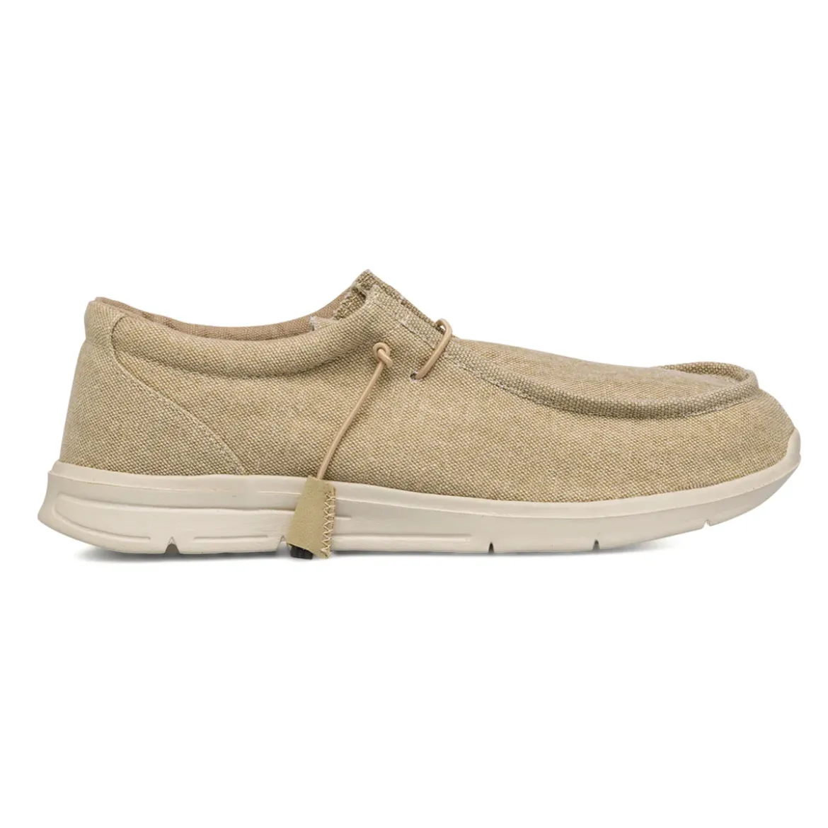Mocassini Slip-on beige in tessuto da Uomo Jog