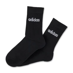 Pacco da 3 calzini neri adidas Thin Linear-Cut