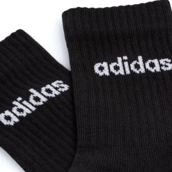 Pacco da 3 calzini neri adidas Thin Linear-Cut