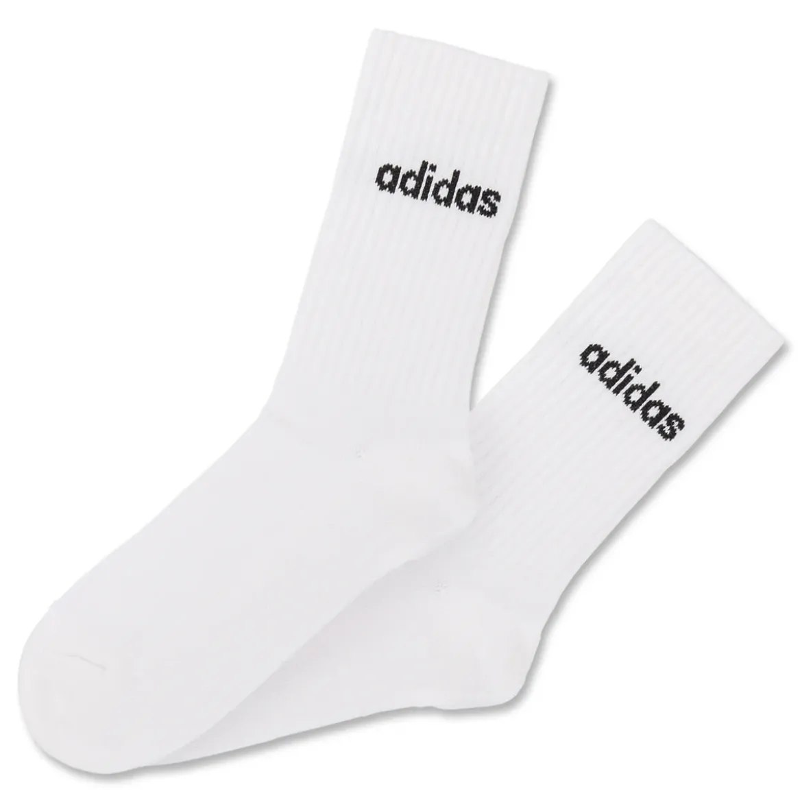 Pacco da 3 calzini neri, bianchi e grigi adidas Thin Linear-Cut