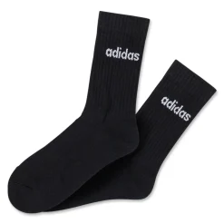 Pacco da 3 calzini neri, bianchi e grigi adidas Thin Linear-Cut