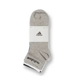 Pacco da 3 calzini neri, grigi e bianchi adidas Thin Linear-Cut