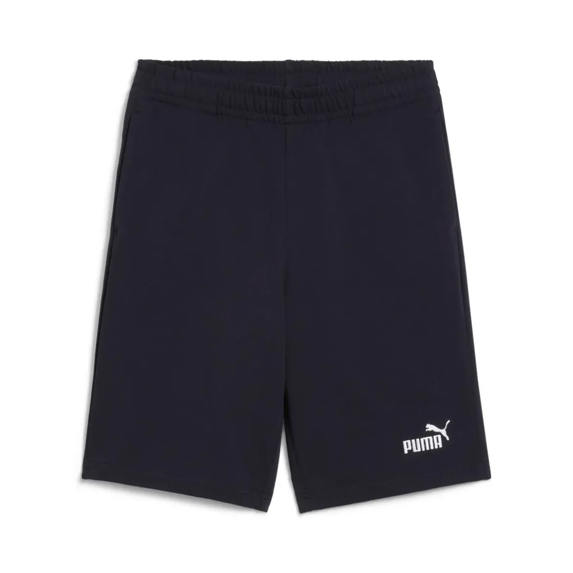 Pantaloncini da bambino e ragazzo neri con vita elasticizzata Puma