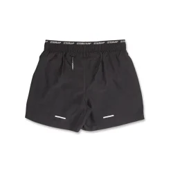 Pantaloncini da running donna neri con fascia elastica logata GymRun