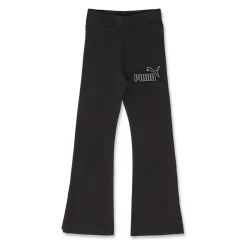 Pantaloni a zampa Neri Bambina con logo in strass Puma