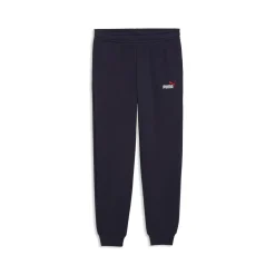 Pantaloni da bambino e ragazzo blu Puma con logo