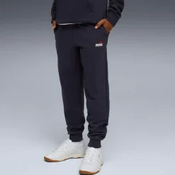 Pantaloni da bambino e ragazzo blu Puma con logo