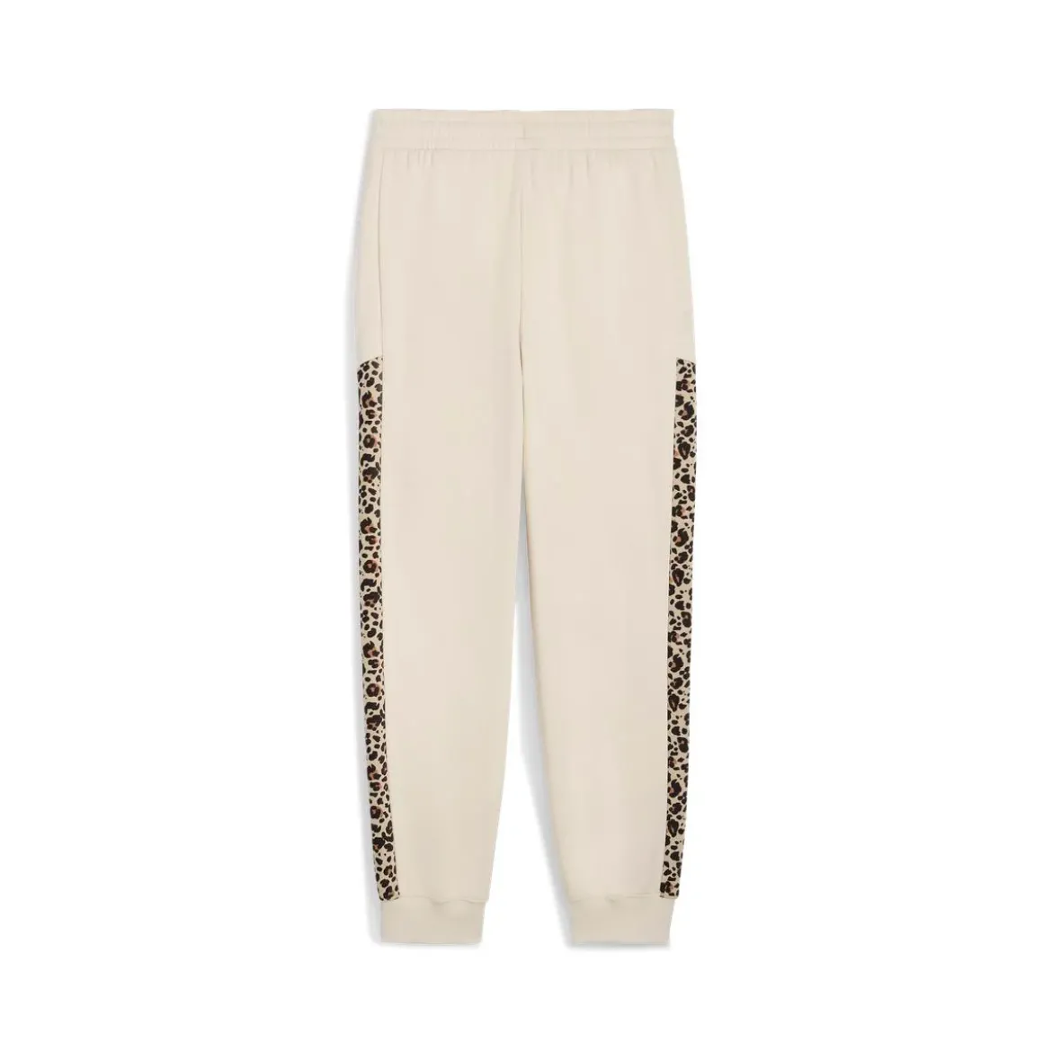 Pantaloni sportivi bianco off-white da Donna e inserti leopardati Puma