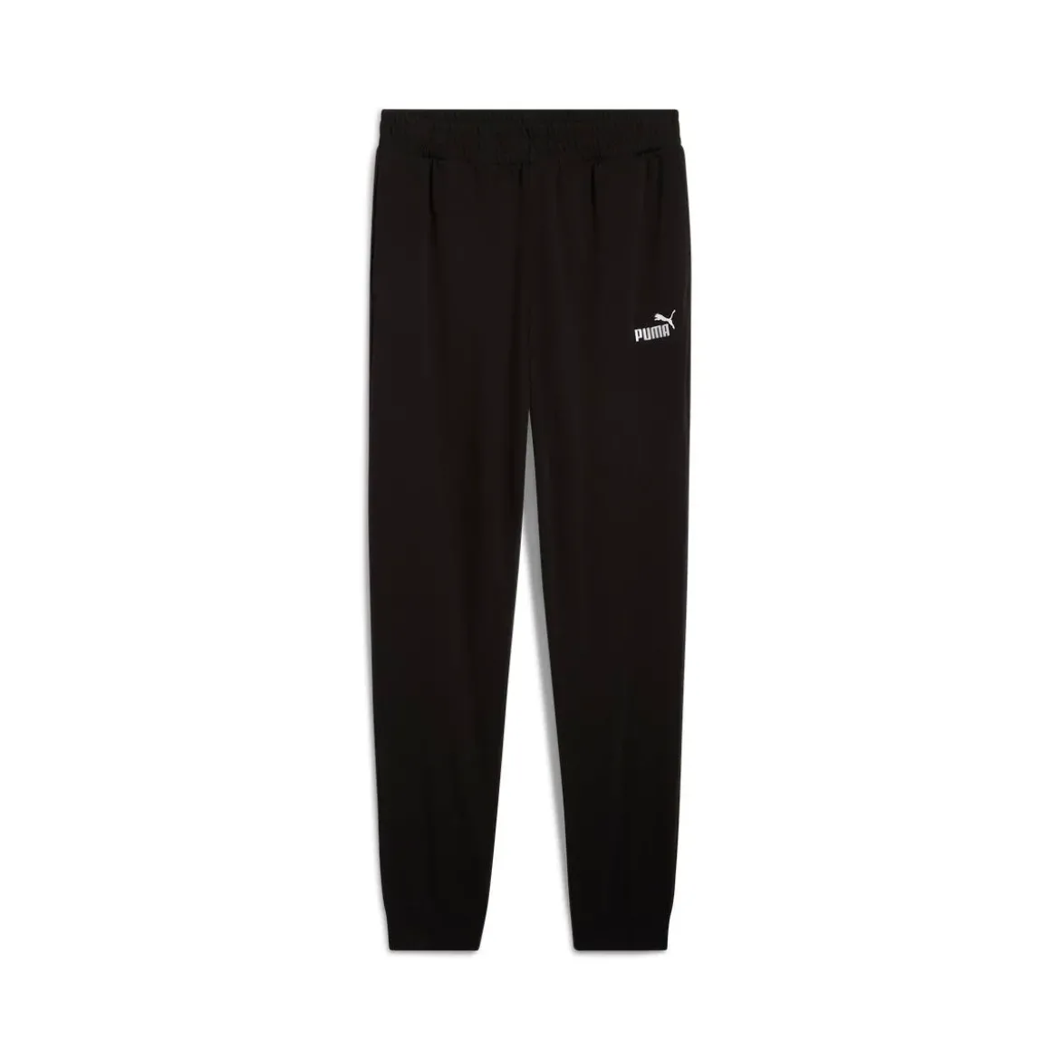 Pantaloni sportivi da uomo neri Puma con logo e polsini alle caviglie