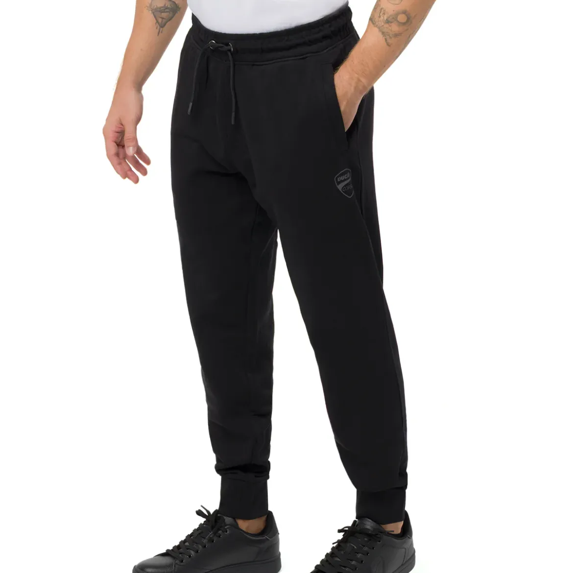 Pantaloni sportivi da Uomo neri con tasche e logo Ducati Corse