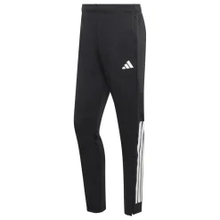Pantaloni sportivi da uomo neri con iconiche 3-Stripes bianche adidas