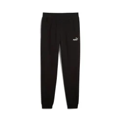 Pantaloni sportivi neri da Uomo con logo frontale in contrasto Puma
