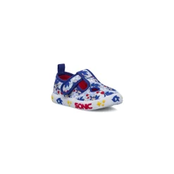 Pantofole azzurre da Bambino in tela con stampe Sonic
