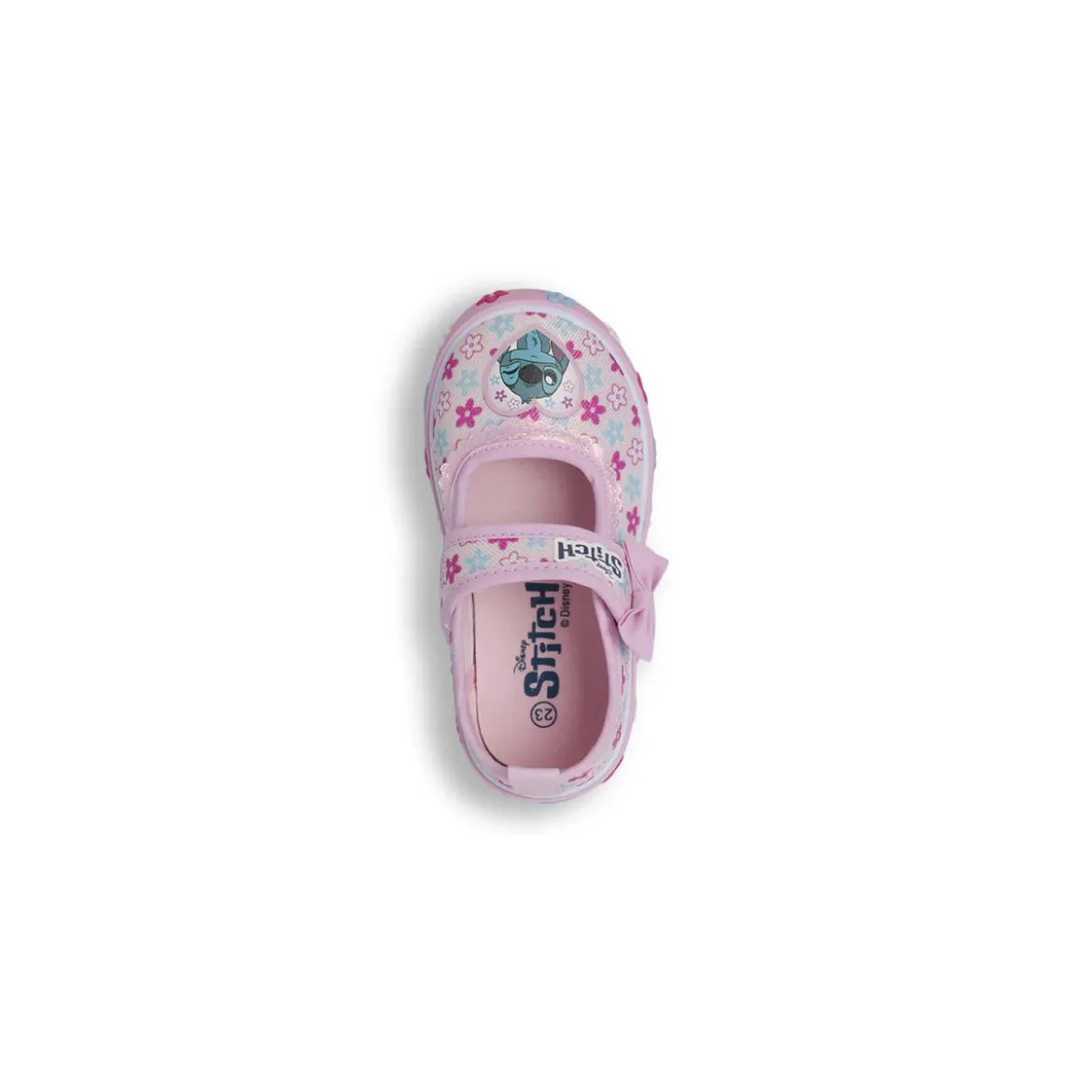 Pantofole rosa da Bambina con fiori e cinturino Lilo & Stitch
