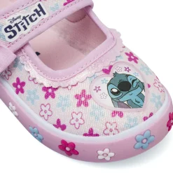 Pantofole rosa da Bambina con fiori e cinturino Lilo & Stitch