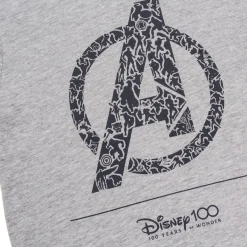 Pigiama corto grigio e nero da bambino Avengers
