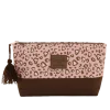 Pochette Donna marrone e rosa con fantasia animalier Camomilla Milano