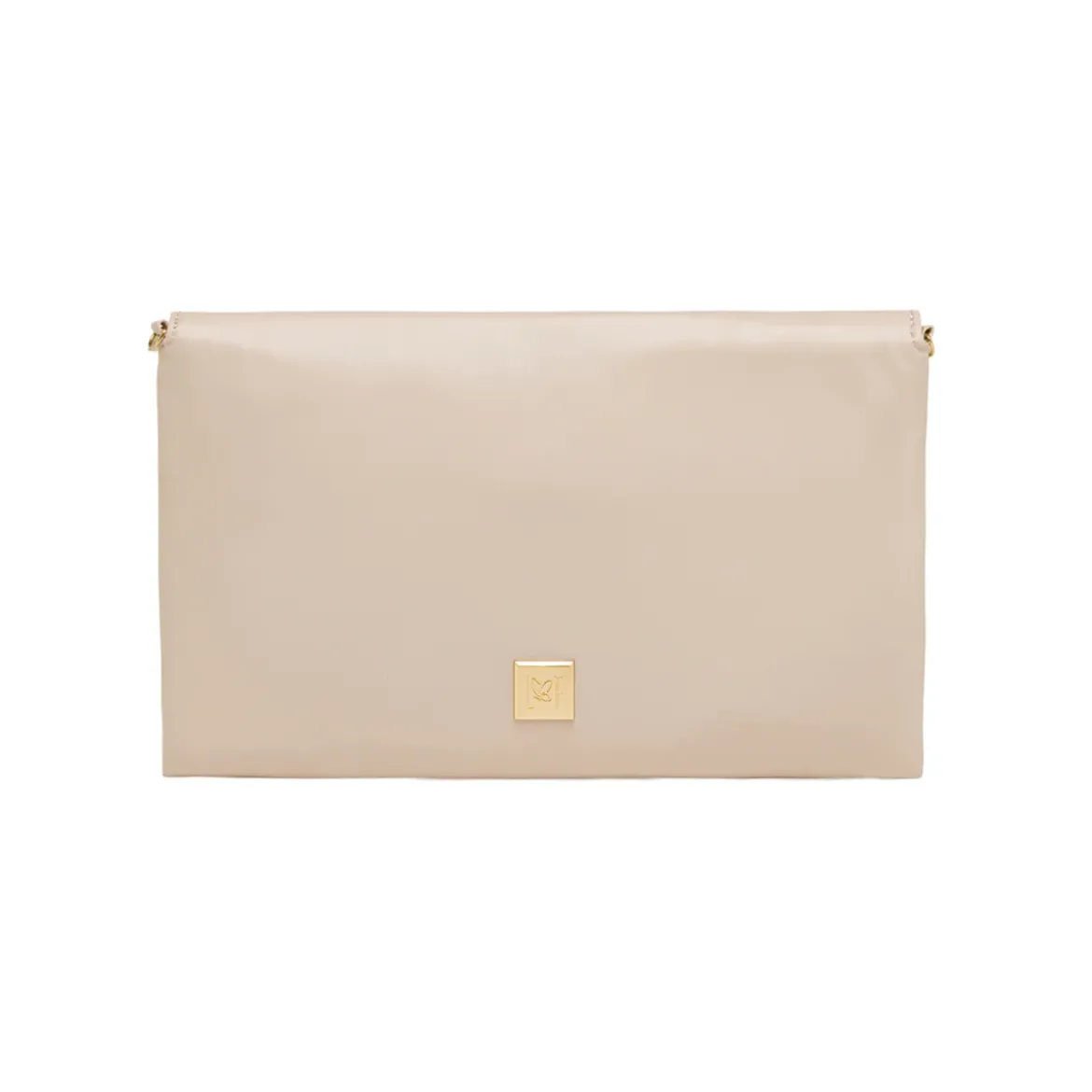 Pochette Nude da Donna con patta a busta e catena oro Lora Ferres