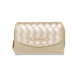 Pochette Oro da Donna con pattina intrecciata Naj Oleari