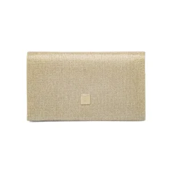 Pochette Oro Glitter con tracolla removibile Lora Ferres