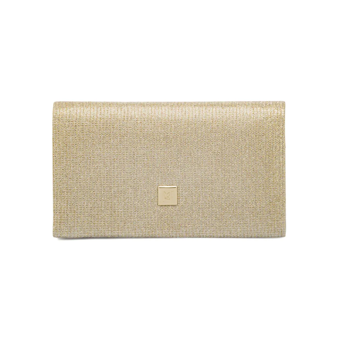 Pochette Oro Glitter con tracolla removibile Lora Ferres