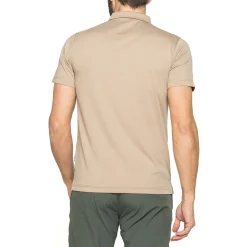 Polo beige da Uomo a maniche corte con chiusura a zip Carrera Jeans