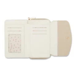 Portafoglio Beige da Donna con patta effetto intrecciato Naj Oleari
