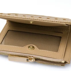 Portafoglio beige da Donna con motivi geometrici Lora Ferres