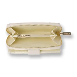 Portafoglio beige da Donna con borchie dorate Giulia Pieralli