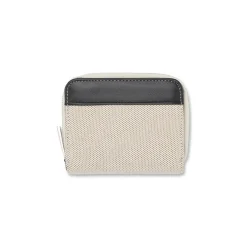 Portafoglio Bianco con interno nero da Donna con zip Lora Ferres