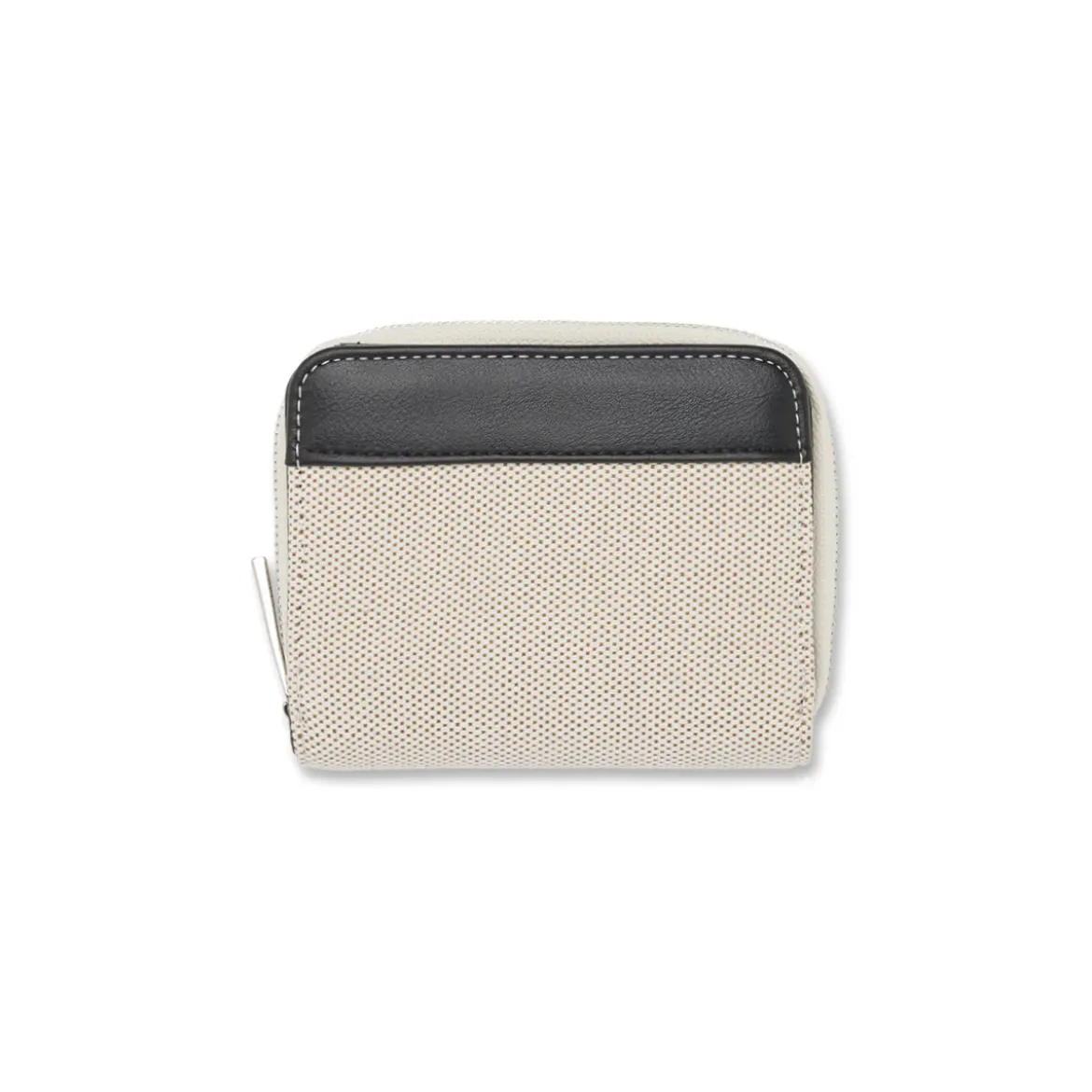 Portafoglio Bianco con interno nero da Donna con zip Lora Ferres