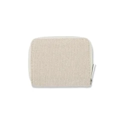 Portafoglio Bianco con interno nero da Donna con zip Lora Ferres