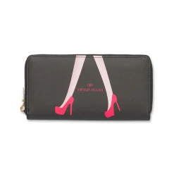 Portafoglio da donna nero con gambe Swish Jeans