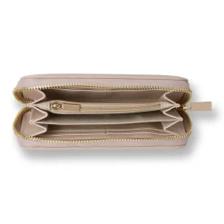 Portafoglio da Donna rosa cipria con zip-around Lora Ferres