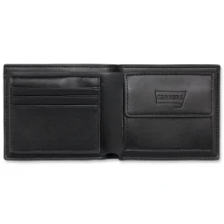 Portafoglio da uomo nero Carrera Jeans con tasche varie