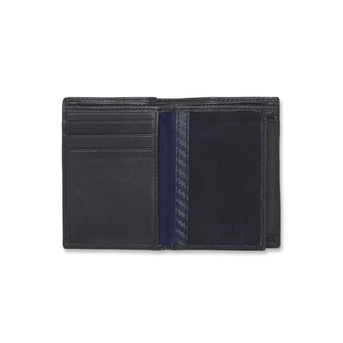 Portafoglio verticale da Uomo Blu con inserto portamonete Jaguar