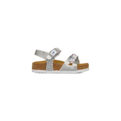 Sandali argento glitter da Bambina con stampa stelle Settenote