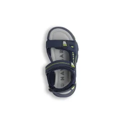 Sandali Bambino Blu con triplo strappo e suola grip Navigare