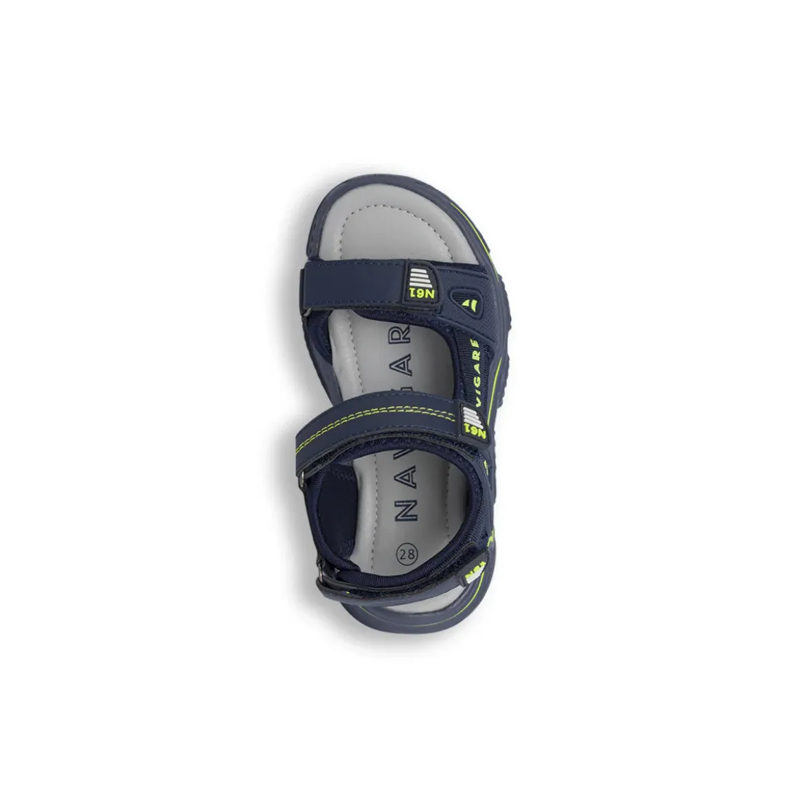 Sandali Bambino Blu con triplo strappo e suola grip Navigare