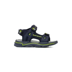 Sandali Bambino Blu con triplo strappo e suola grip Navigare