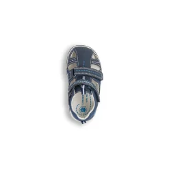 Sandali bambino primi passi blu navy con logo Lumberjack Billy