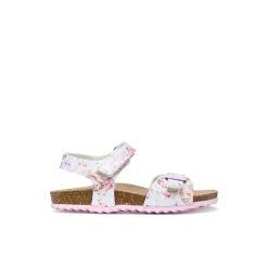 Sandali bianchi Bambina con stampa unicorni e suola traspirante Geox