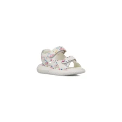 Sandali Bianchi con stampa fiori da Bambina Primi Passi Le scarpe di Alice
