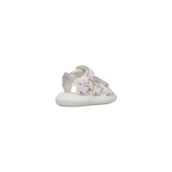 Sandali Bianchi con stampa fiori da Bambina Primi Passi Le scarpe di Alice