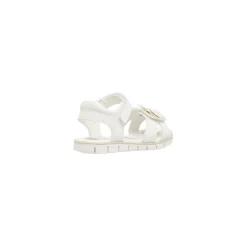 Sandali Bianchi da Bambina con farfalle decorative e strappo Chicco