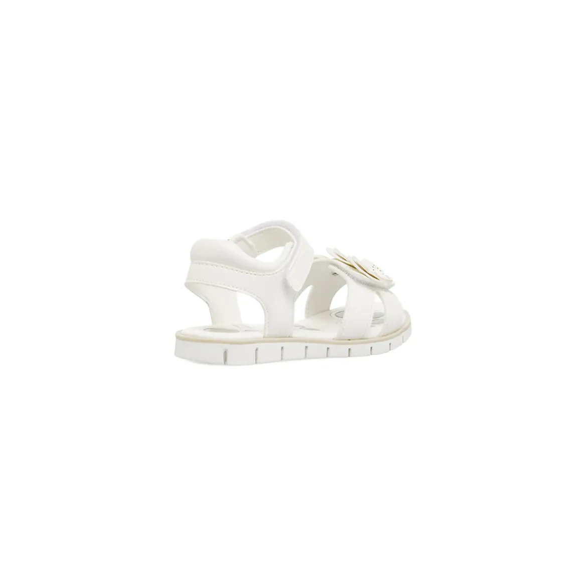 Sandali Bianchi da Bambina con farfalle decorative e strappo Chicco