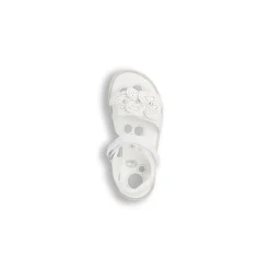 Sandali Bianchi da Bambina con farfalle decorative e strappo Chicco