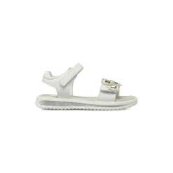 Sandali bianchi da Bambina con fiori strass Le scarpe di Alice