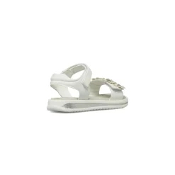Sandali bianchi da Bambina con fiori strass Le scarpe di Alice